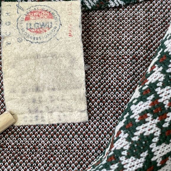 Vintage 70s women’s Medium Houndstooth Shirt Jacket Button Front Pockets Shacket - Picture 13 of 13